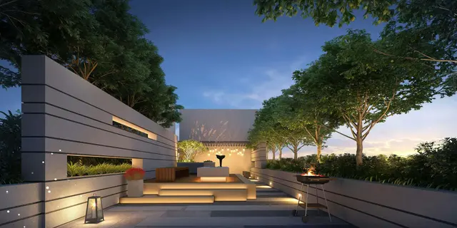 Barbeque zone on Terrace
